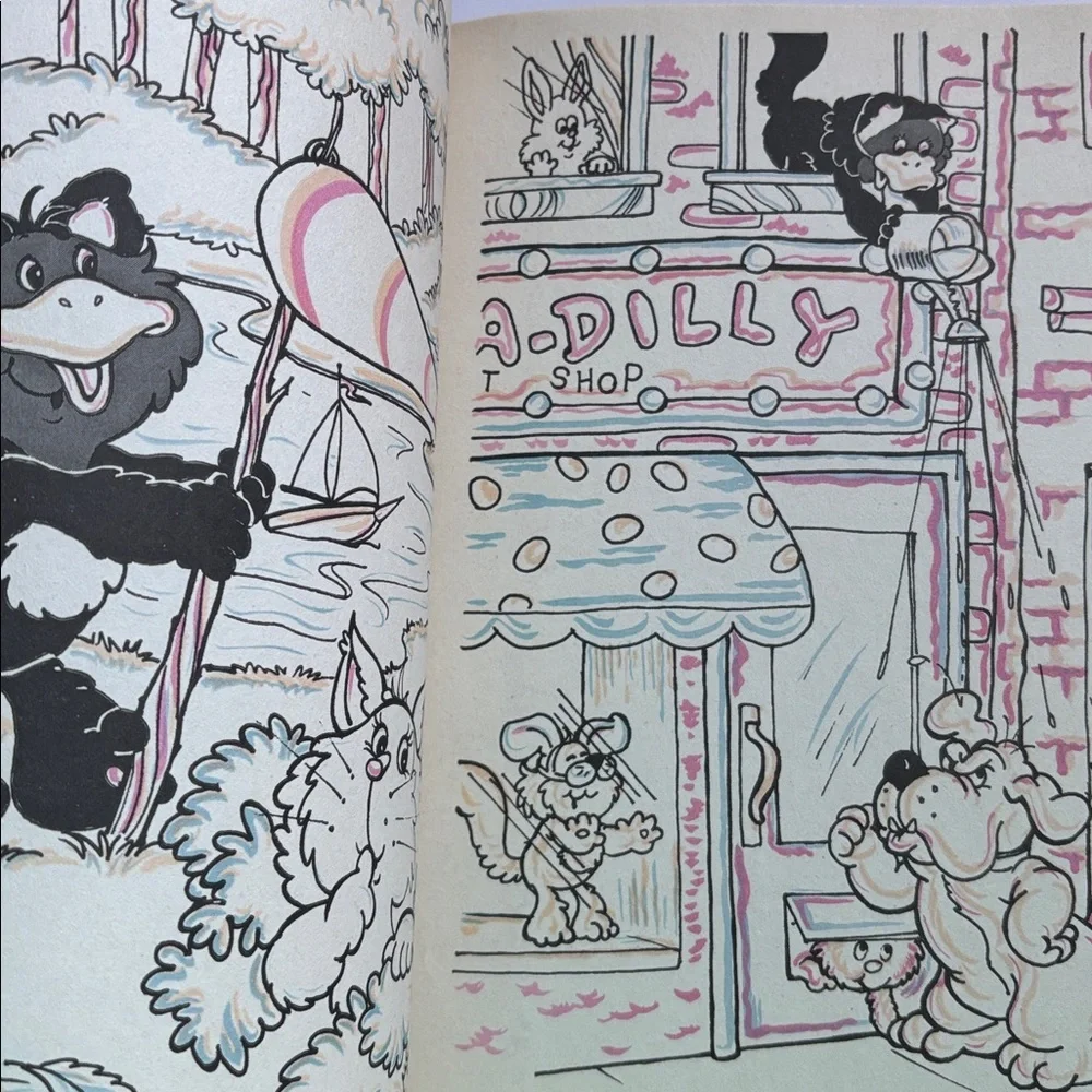 Purr Tenders Coloring Book Purr Tenders paint with Water 1980s Purrrtenders